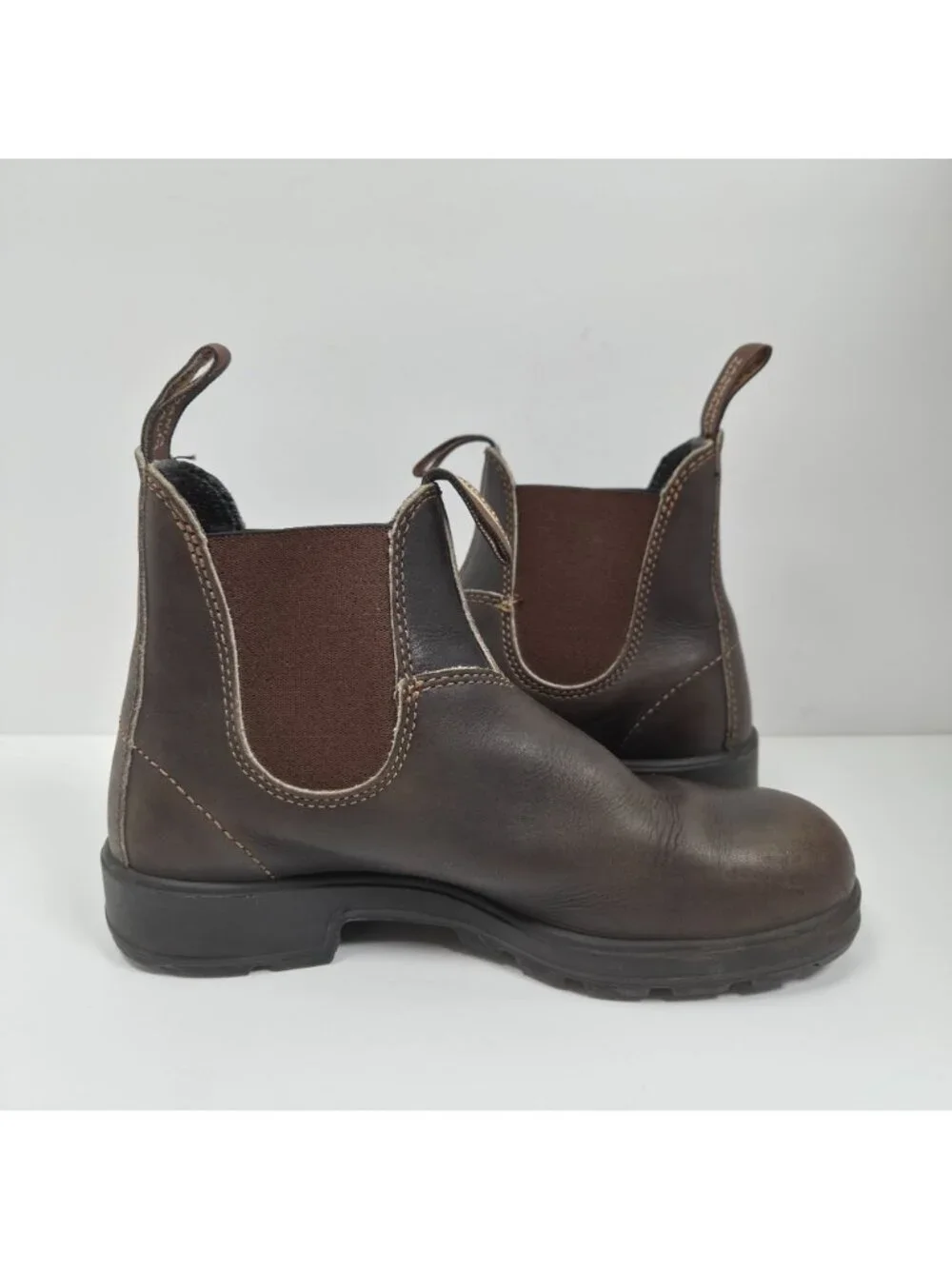 Blundstone 550 Youth Brown Leather Chelsea Boots 000562 US Size 4.5